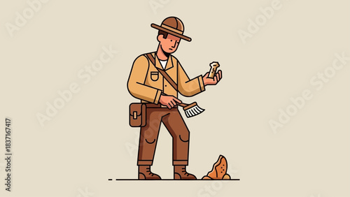 Archaeologist Discovers Ancient Bone Fossil