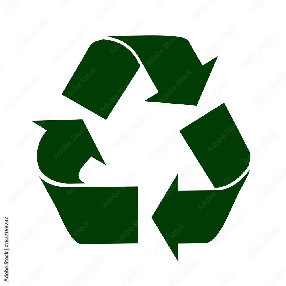 Obraz premium green recycle symbol