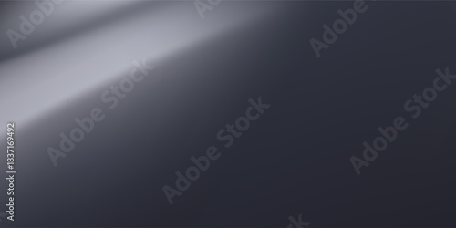 Modern render of illuminated gray colored corridor art modern