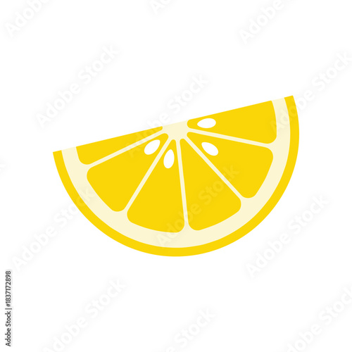 Vibrant lemon slice showcasing freshness and citrusy appeal for culinary uses.