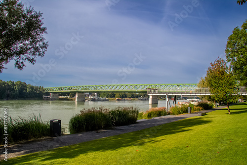 Photography Bratislava Riverfront Promenade, known as the Danube Promenade