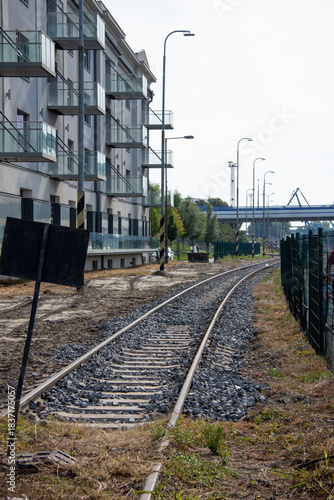Photography Old abandoned rails in a city