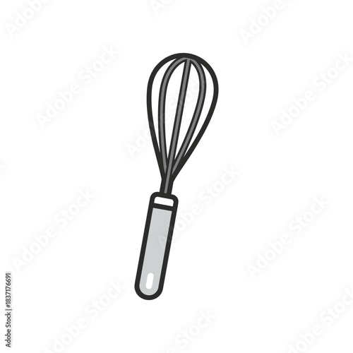 Simple HandDrawn Whisk for Baking and Cooking.
