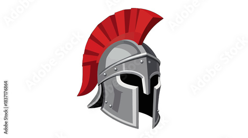 Spartan Warrior Helmet Icon Design