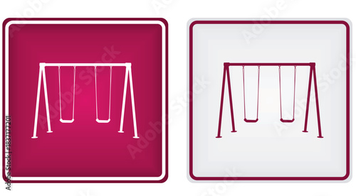 Kids playground sign. vector illustration	