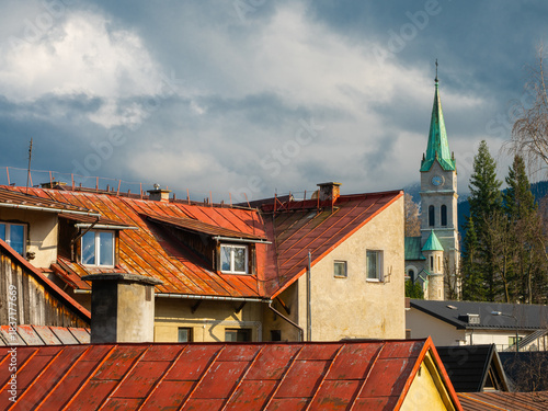 Fototapeta Naklejka Na Ścianę i Meble -  2025-03-25; holy family church Zakopane, Poland