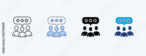 Customers Multiple Icon Illustration Vector