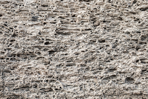 Cuadro en lienzo background of porous rock structure close-up