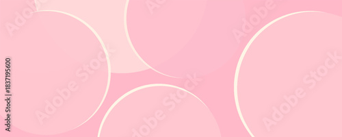 Circles pink tone texture background. Simple modern design use for valentine and mother day concept.