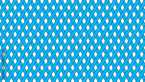 Photos Bright Blue and White Diagonal Lattice Pattern, abstract blue background