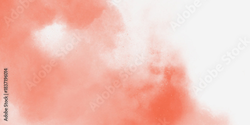 Watercolor abstract wet hand drawn pink texture, Abstract Pink color light ink effect shades gradient watercolor texture. White smoky watercolor painting on old paper texture with cloudy stains .