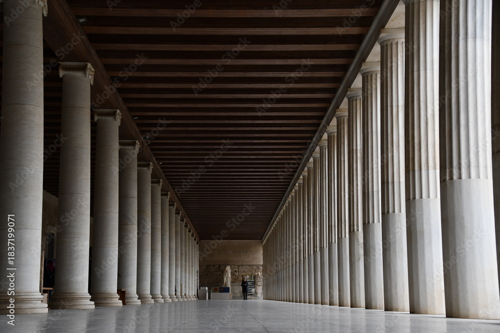 Naklejka premium ギリシャアテネの古代アゴラ