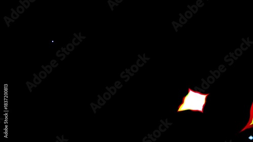 Light film burn transition overlay 