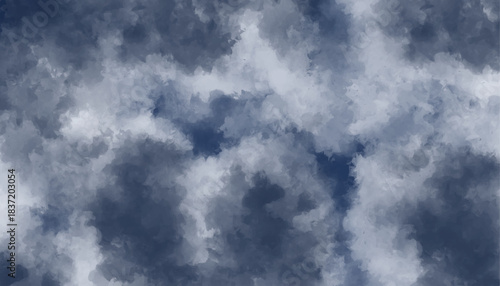 Simple, elegant charcoal and white digital cloud pattern. Stormy weather sky texture for banners, web, and headers.