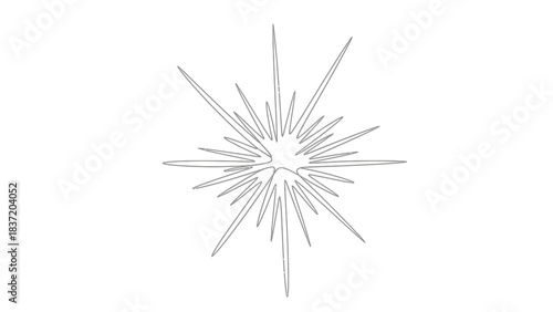 Abstract Radiance: Captivating design evokes energy and brilliance through sharp linear forms emanating from a central point. Creating a sense of dynamic explosion or focused light.