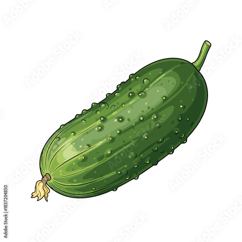 cucumbers vector illustration on white background
