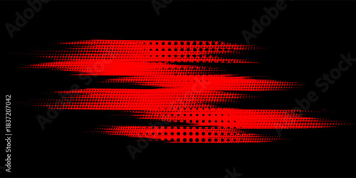 Grunge texture effect background. Distressed rough dark abstract textured. Black isolated on red. Graphic design element vintage style decoration concept grunge vector modern aged