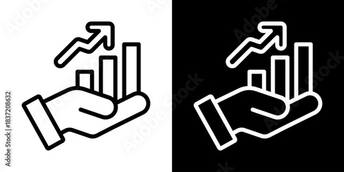 Improvement Icon Of Line Black And White Style Vector Illustration
