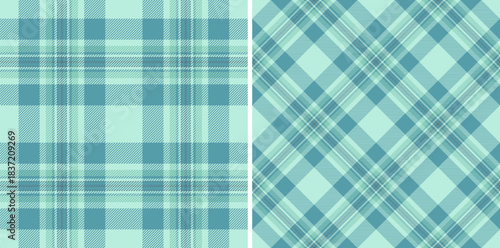 Elegant blue and green plaid patterns. Perfect for backgrounds, textiles, or graphic design projects requiring a classic, versatile,  clean aesthetic.