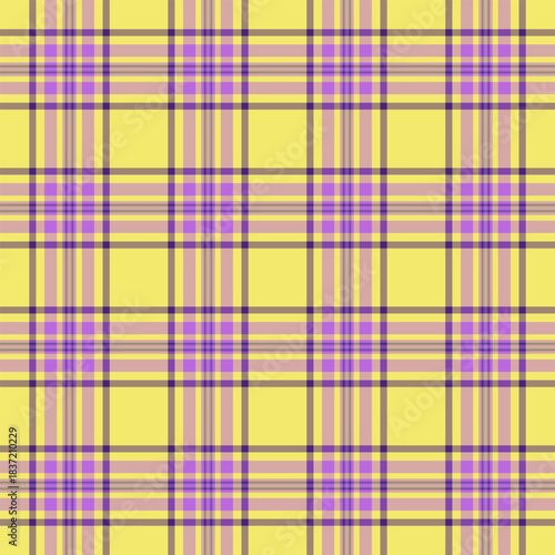 Drapery vector plaid textile, 40s texture seamless fabric. Printout pattern tartan background check in pastel and light colors.
