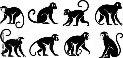 “Monkey Silhouette Collection”