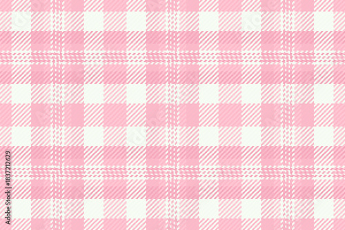 Dimensional texture seamless plaid, warp pattern fabric check. Ethnicity background textile tartan vector in light and white colors.