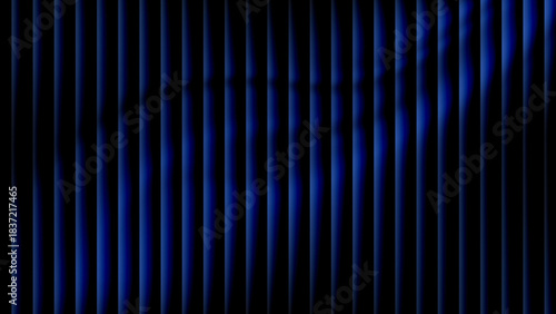 Abstract vertical blue and black stripes with subtle light effects