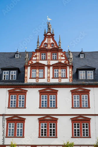 Stadthaus am Marktplatz, Spätrenaissance, Coburg, Oberfranken, Franken, Bayern, Deutschland, Europa