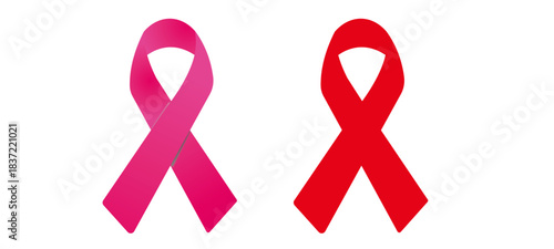 red awareness ribbon