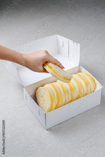 steamed bread or bun filled with srikaya jam