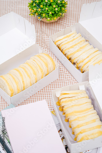 steamed bread or bun filled with srikaya jam