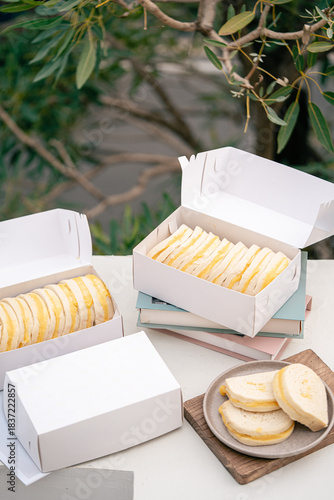 steamed bread or bun filled with srikaya jam