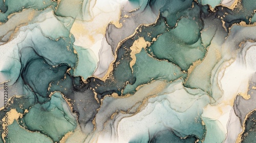 Luxury emerald green and gold marble texture perfect for branding, packaging, wallpapers, invitation backgrounds