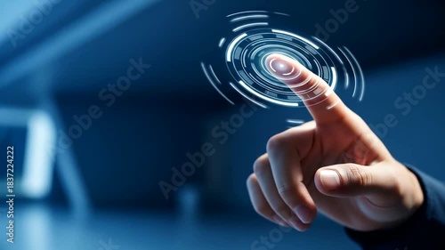 Futuristic Fingerprint Technology - A Vision of Tomorrows Security and Innovation.