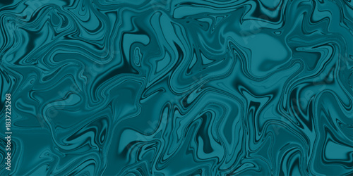 An abstract cyan liquid background with vibrant swirling patterns. Abstract liquid marble texture. Liquid dynamic gradient waves. Fluid texture.  marble ink texture background. Hand drawn illustration