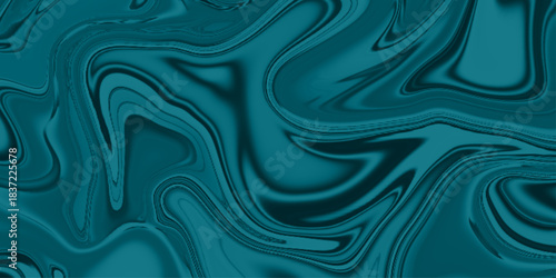 An abstract cyan liquid background with vibrant swirling patterns. Abstract liquid marble texture. Liquid dynamic gradient waves. Fluid texture.  marble ink texture background. Hand drawn illustration