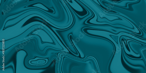 An abstract cyan liquid background with vibrant swirling patterns. Abstract liquid marble texture. Liquid dynamic gradient waves. Fluid texture.  marble ink texture background. Hand drawn illustration