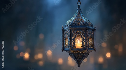 Ramadan Lantern Illuminating the Night A Symbol of Faith and Celebration.