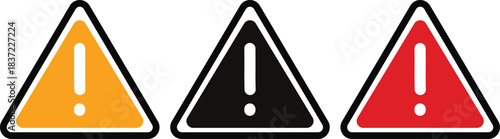 Icon of warning triangle sign