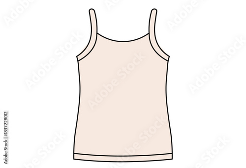Women’s Camisole and Brief Underwear Set Illustration