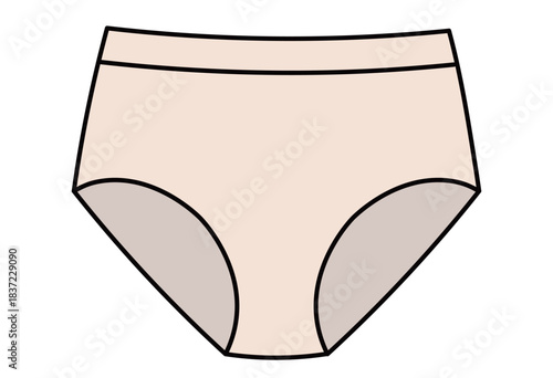 Women’s Camisole and Brief Underwear Set Illustration