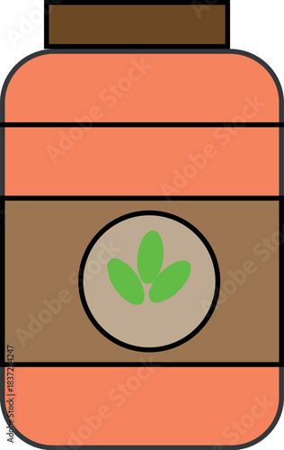 Herbal supplement container