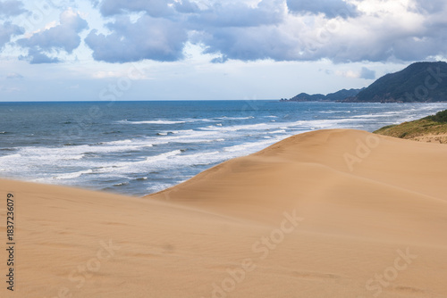 Scenery at Tottori Sand Dunes in Tottori Prefecture, Japan