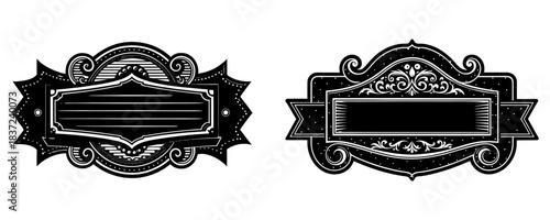 Rustic blank steel sign, decorative bolts, moody industrial bar setting.