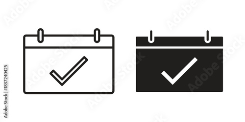 Appointment icons set. Simple set of vector illustrations