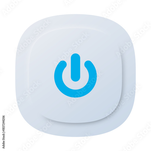 Minimalist Power Button Icon – Perfect for Electronics and Devices
