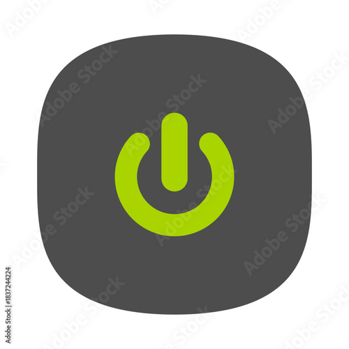 Power Icon Vector – Energy Symbol Design for Apps and UI
