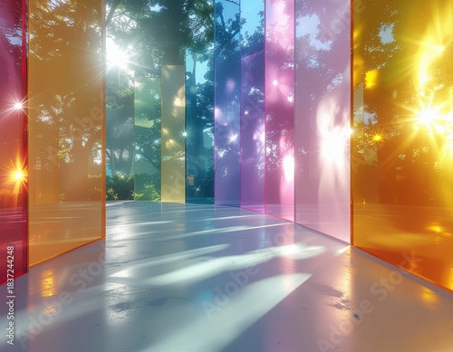 Colorful Light Reflections
