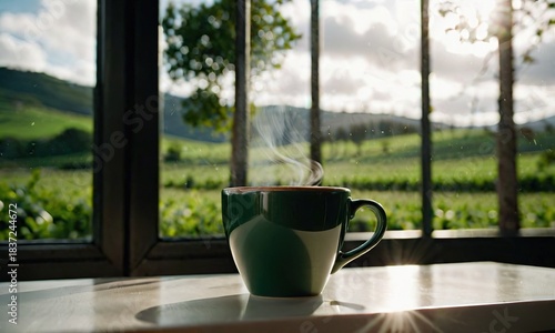 Wallpaper Mural Colombian coffee cup in warm natural and commercial environments Torontodigital.ca