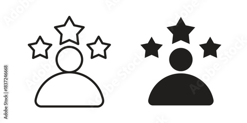 Customer satisfaction icons set. Simple set of vector illustrations